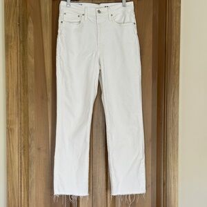 Boyfriend Jeans ReImagined Slim White  by J Crew Woman’s  Size 27
